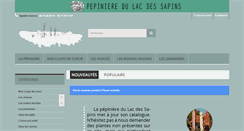 Desktop Screenshot of pepinieredulacdessapins.fr